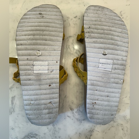 Indigo Rd Mustard Yellow Braided Strappy Sandal Womens 9.5 M - Picture 5 of 7